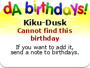 My birthday badge