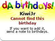 My birthday badge