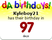 My birthday badge