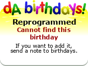 My birthday badge