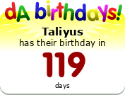 Birthdays badge example!