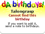 My birthday badge