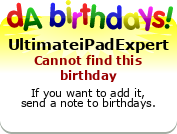 My birthday badge