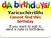 My birthday badge