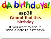 My birthday badge