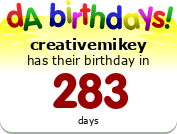 My birthday badge