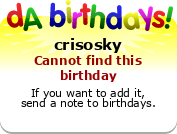 My birthday badge