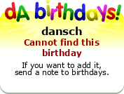 My birthday badge