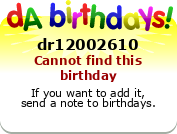 My birthday badge