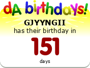 My birthday badge