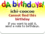 My birthday badge