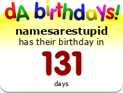My birthday badge