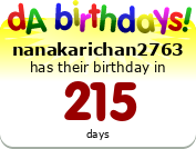 Birthdays badge example!