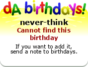 My birthday badge