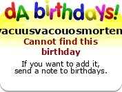 My birthday badge